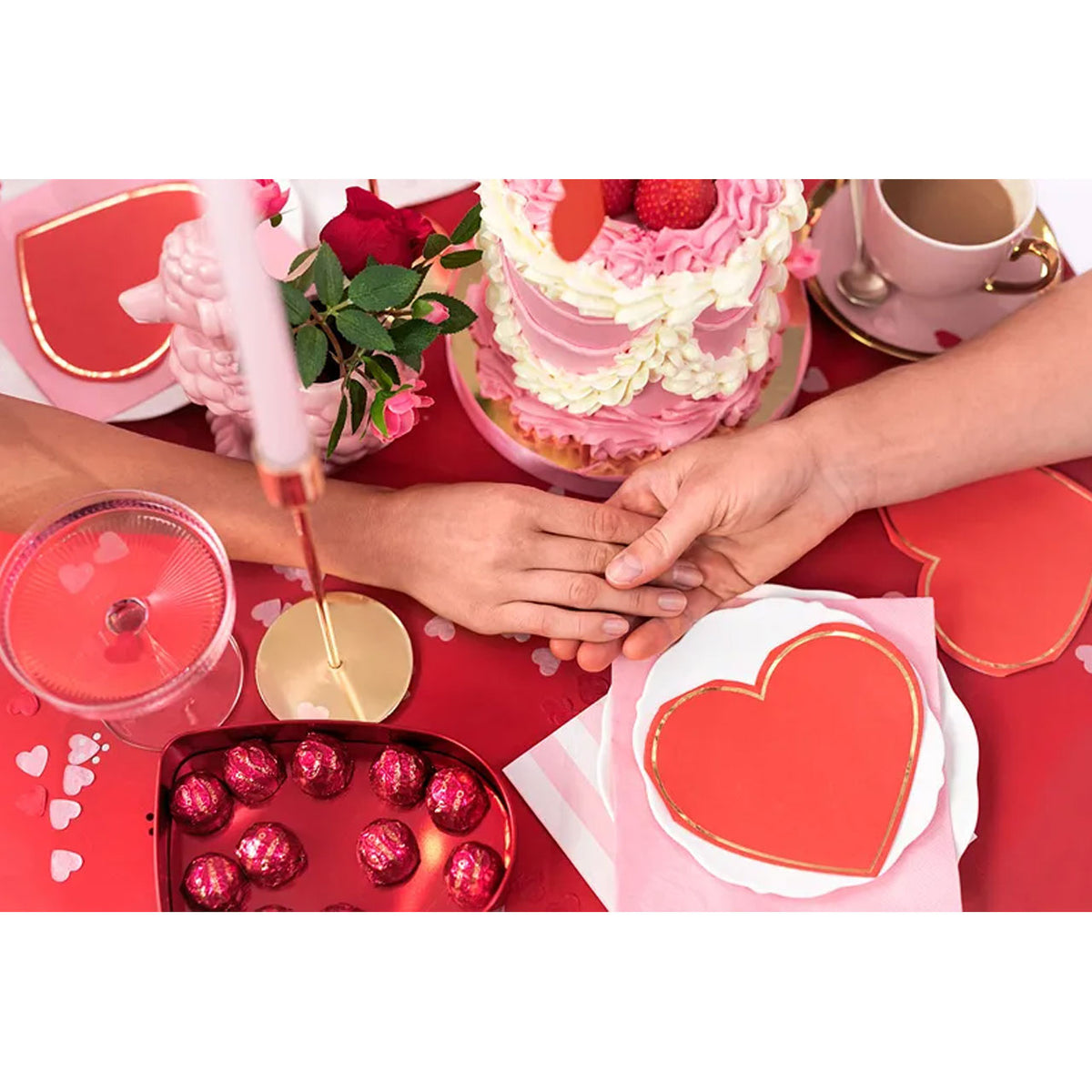 20 Servetten Trend - 28cm - Hart - Rood