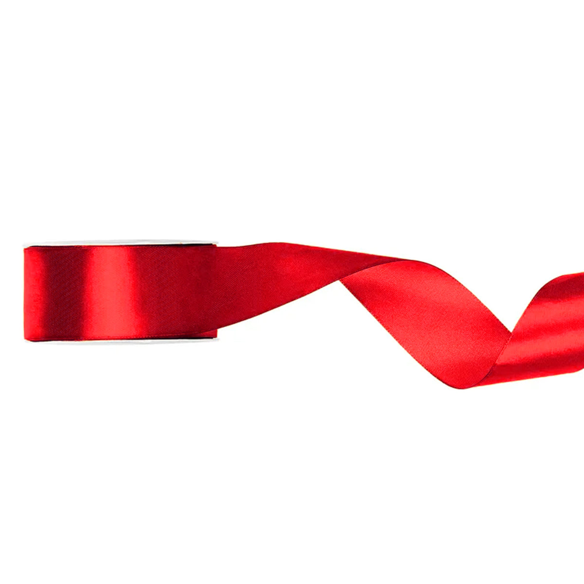 1 ballonlint - satijn - 25 mm - rood