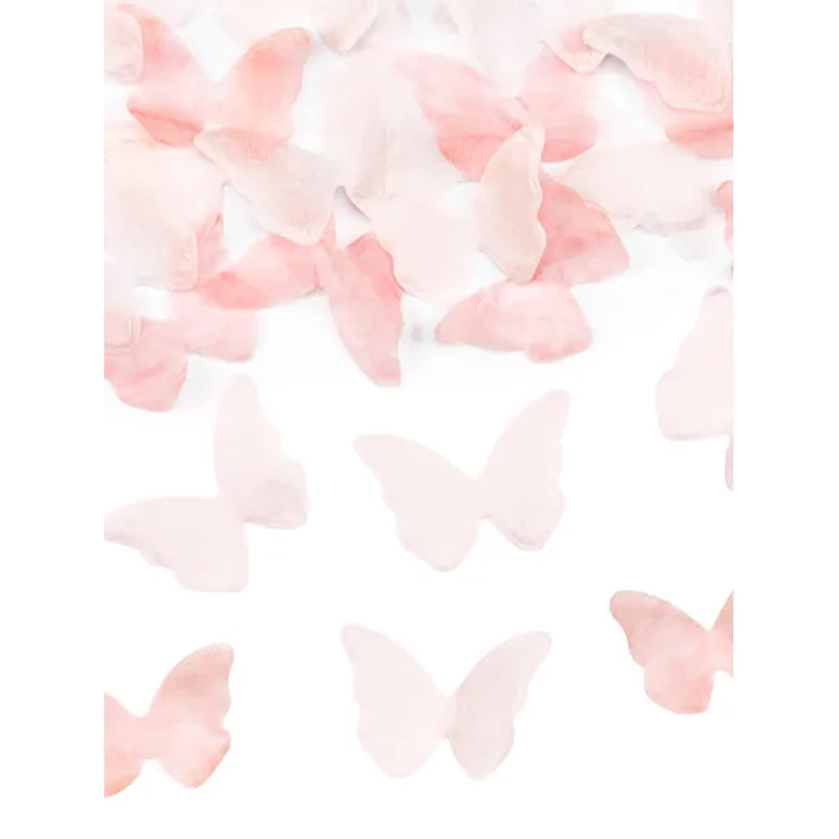 1 Confettikanon - 20cm - Roze vlinders