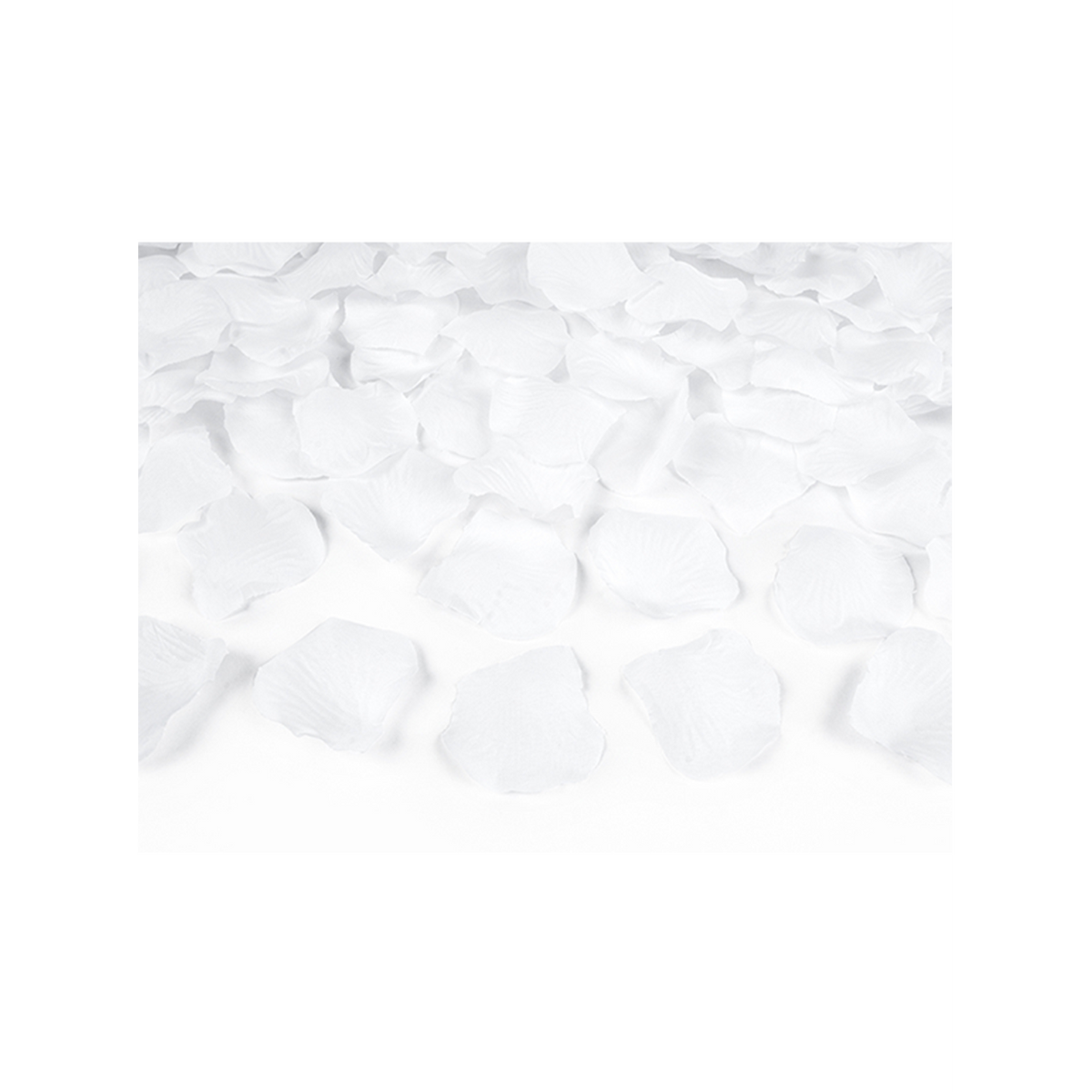 1 Confettikanon XL - 60cm - Rozenblaadjes - Wit