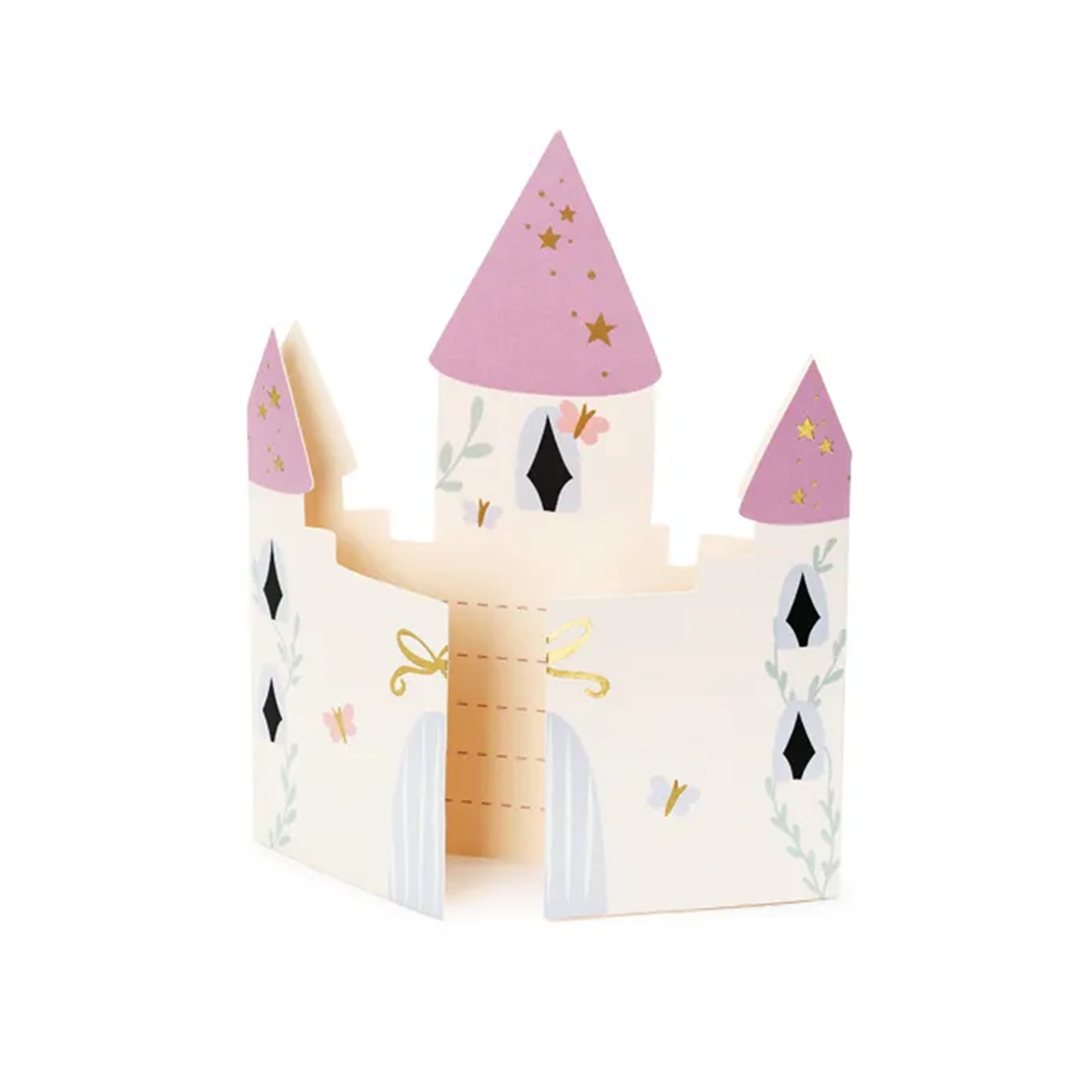 6 uitnodigingskaarten - Kasteel