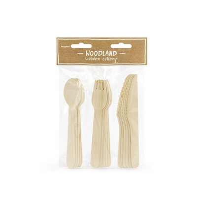 Houten bestek - 18-delige set - Classic