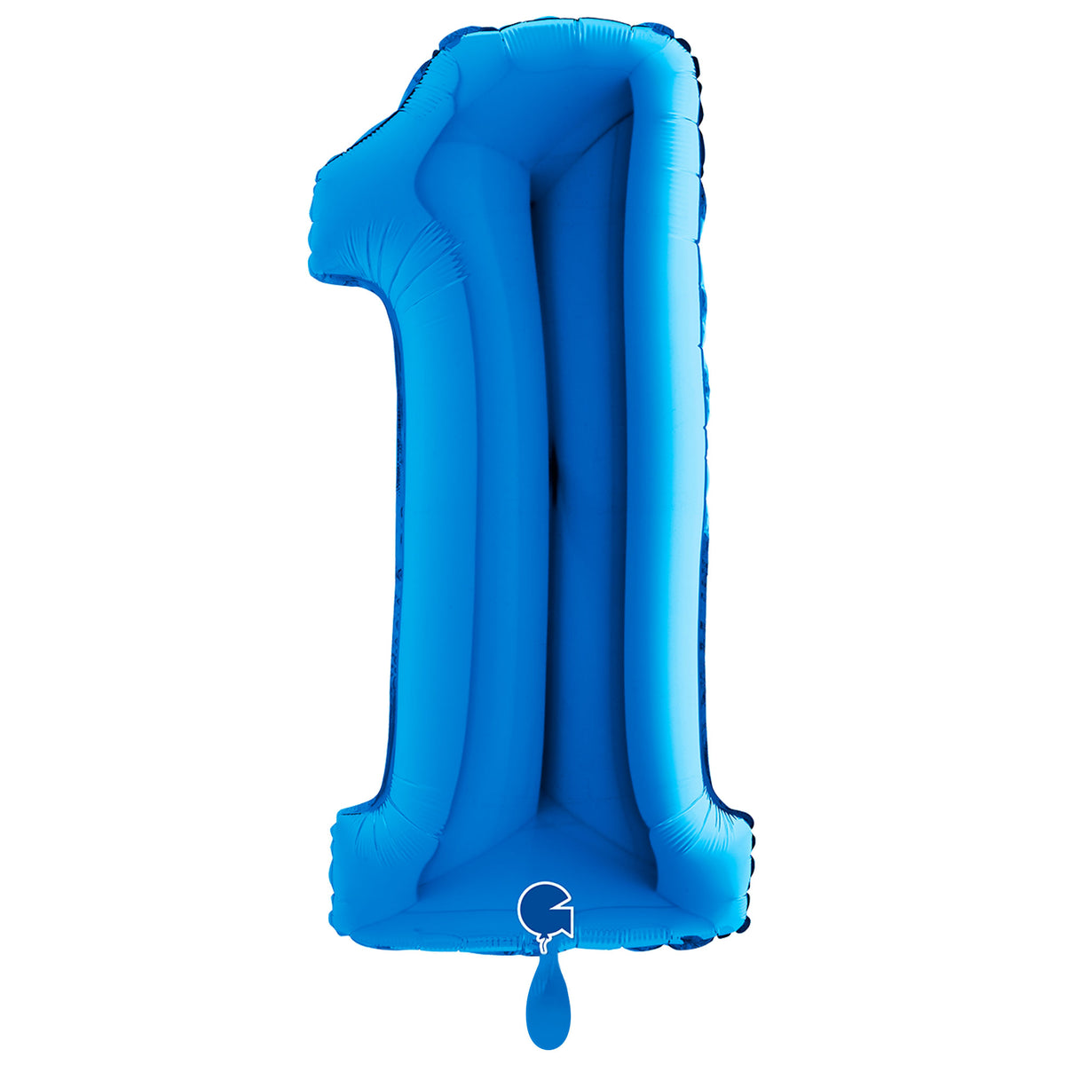 1 Ballon XXL - Nummer 1 - Blauw