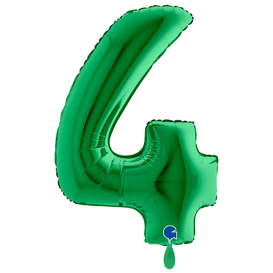 1 Ballon XXL - Nummer 4 - Groen