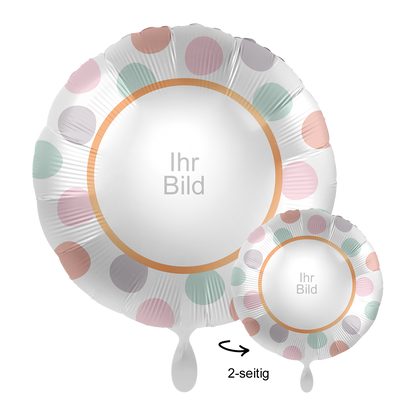 1 Ballon mit Foto - Dots