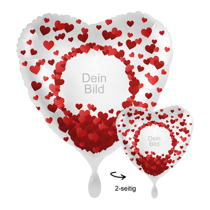 1 Ballon mit Foto - I Love You