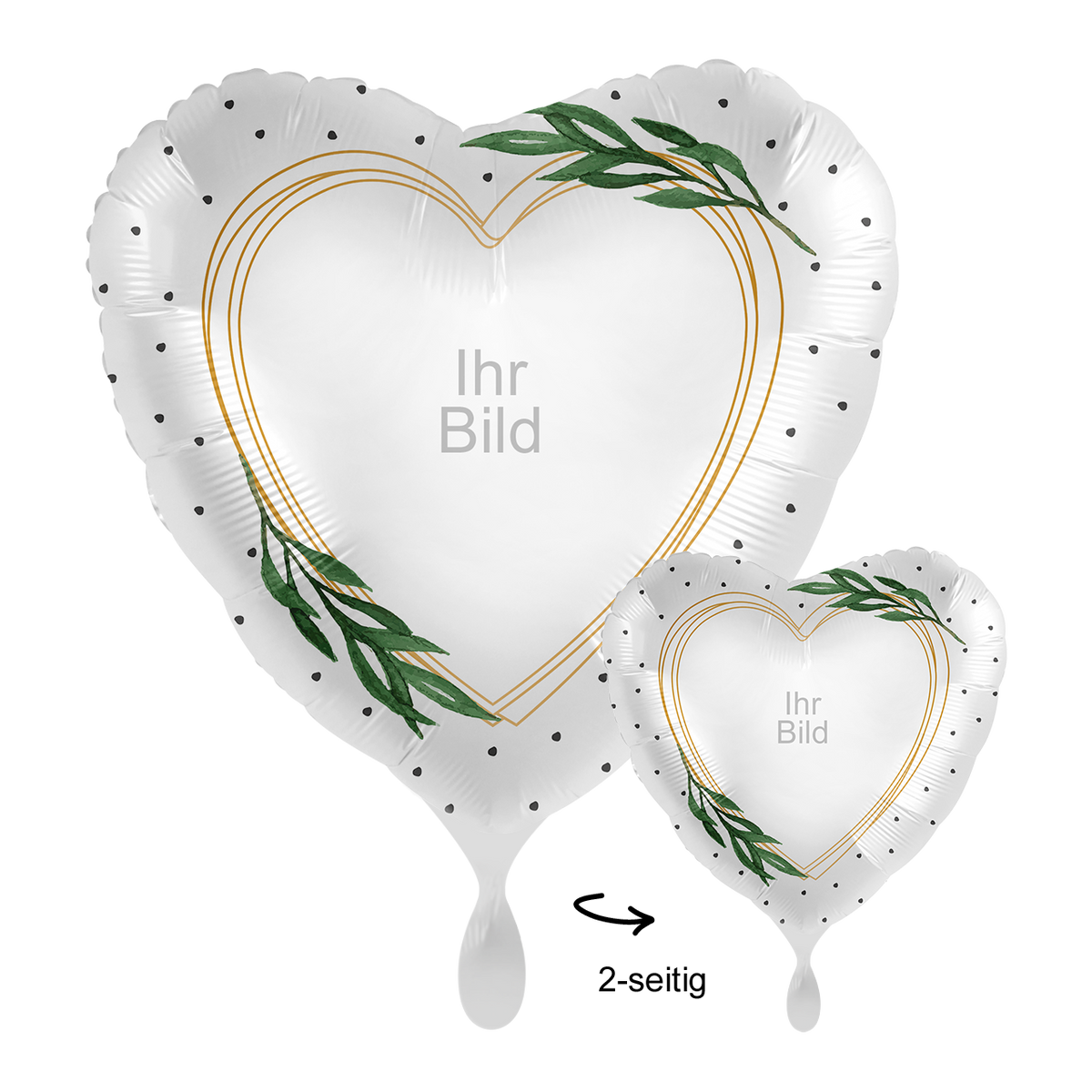 1 Ballon mit Foto - Mistletoe