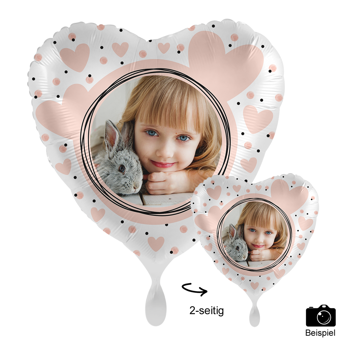 1 Ballon mit Foto - Glossy Birthday