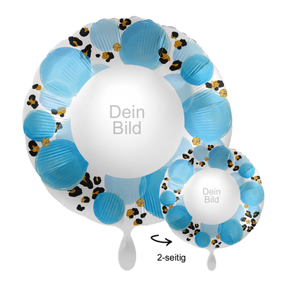 1 Ballon mit Foto - Baby Boy Leopard