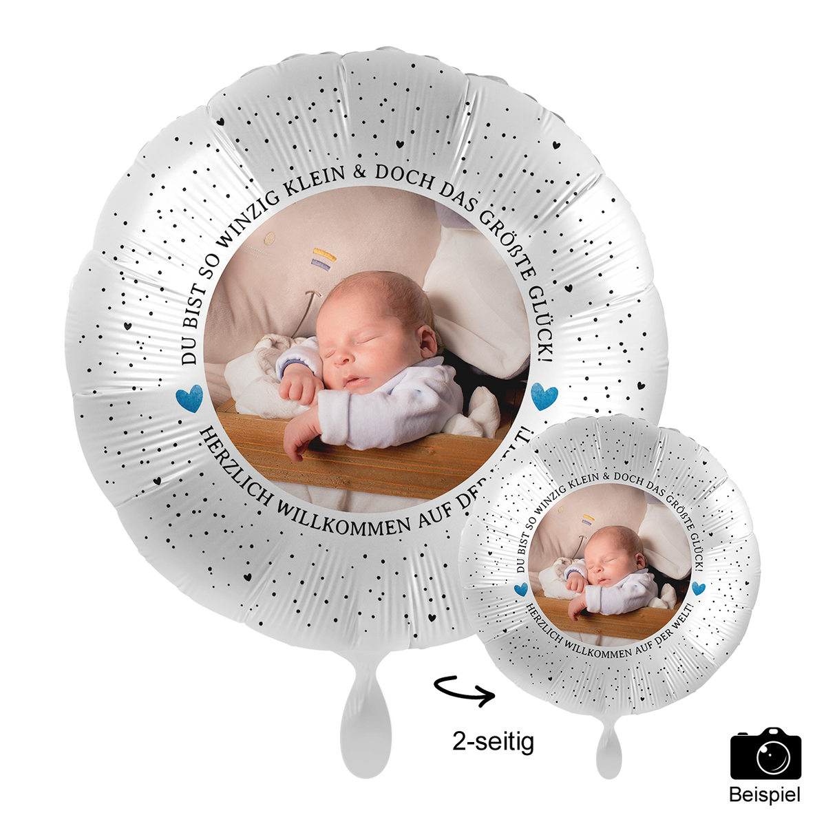 1 Ballon mit Foto - Little Cute Baby Boy