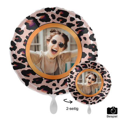 1 Ballon mit Foto - Happy Birthday Du wildes Ding