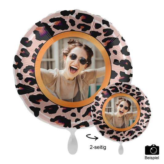 1 Ballon mit Foto - Happy Birthday Du wildes Ding