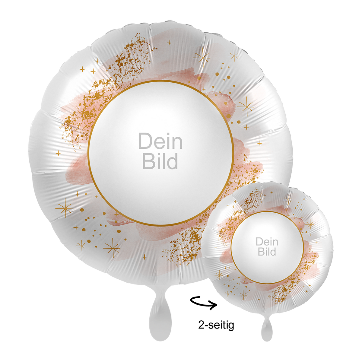 1 Ballon mit Foto - Birthday Smooth Watercolour