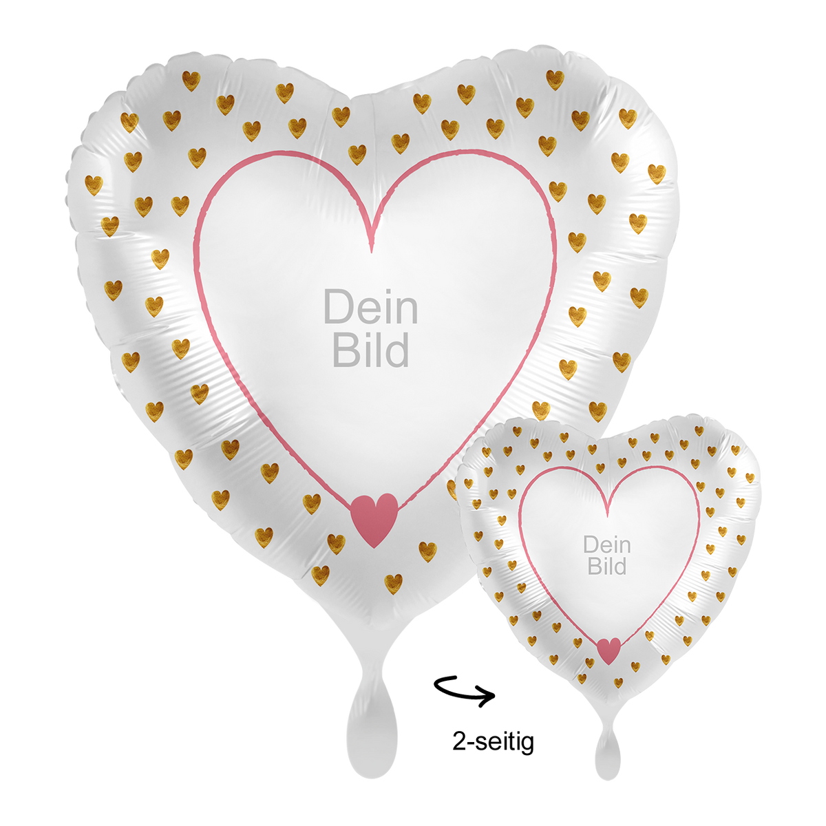 1 Ballon mit Foto - Ich liebe Dich