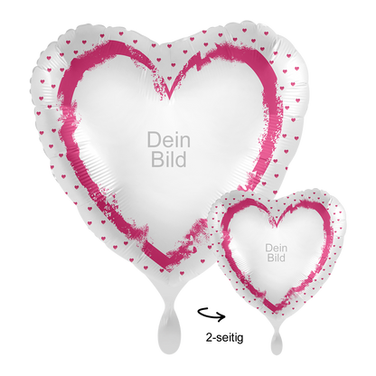 1 Ballon mit Foto - With All My Heart