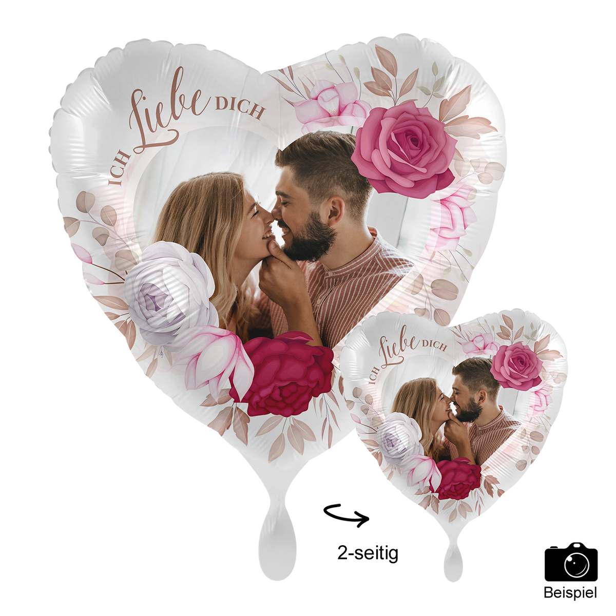 1 Ballon mit Foto - Power of Love