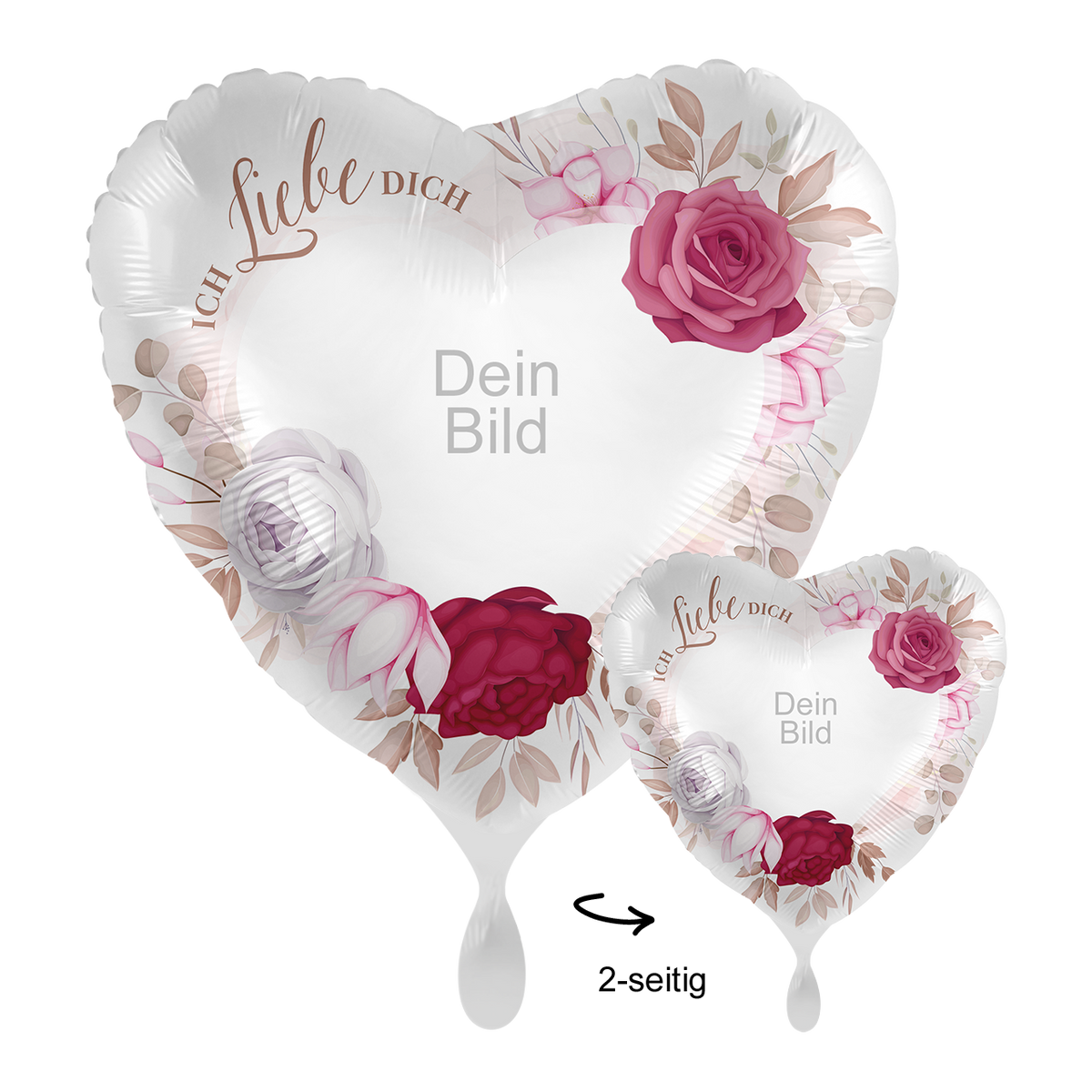 1 Ballon mit Foto - Power of Love