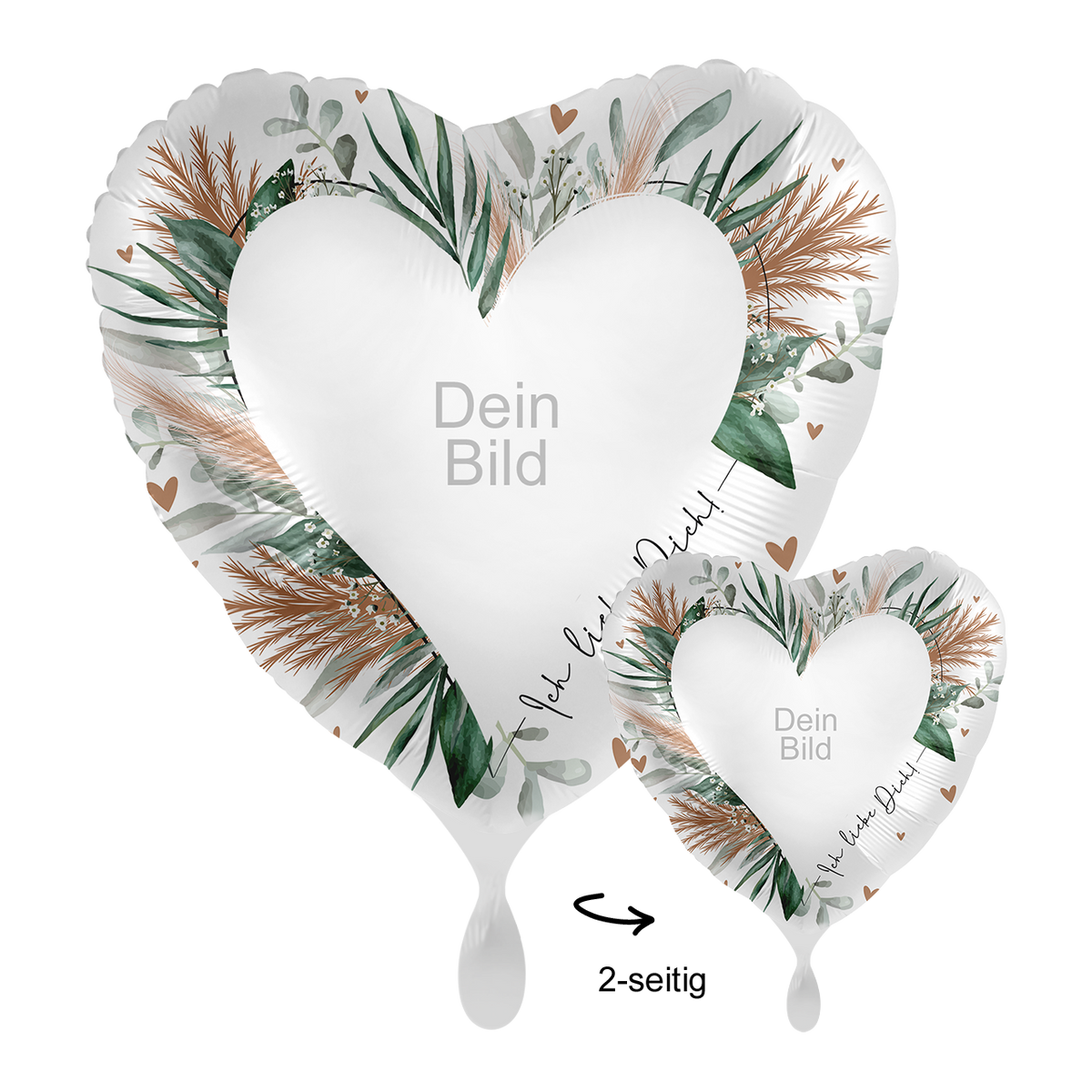 1 Ballon mit Foto - Boho Love