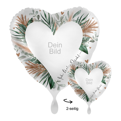 1 Ballon mit Foto - Boho Love