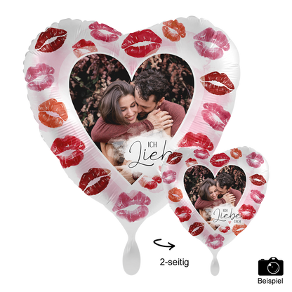 1 Ballon mit Foto - Full of Kisses