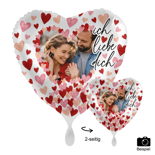 1 Ballon mit Foto - All about Love