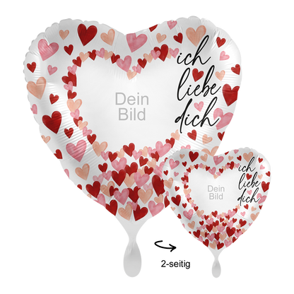 1 Ballon mit Foto - All about Love