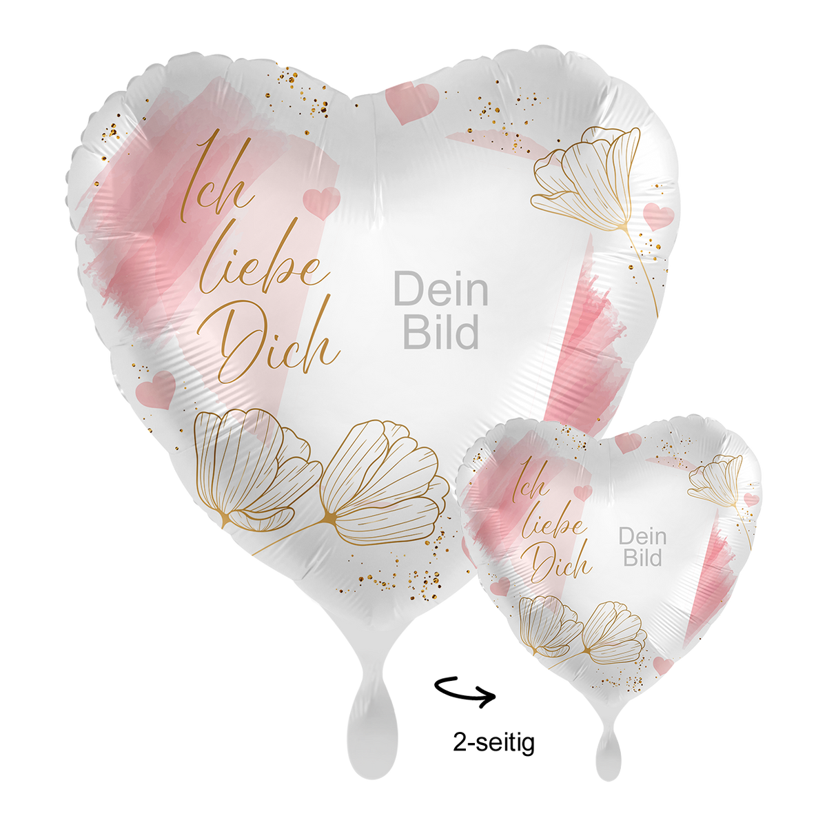 1 Ballon mit Foto - Tender Flowers