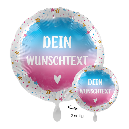 1 Ballon mit Text - BOY or GIRL