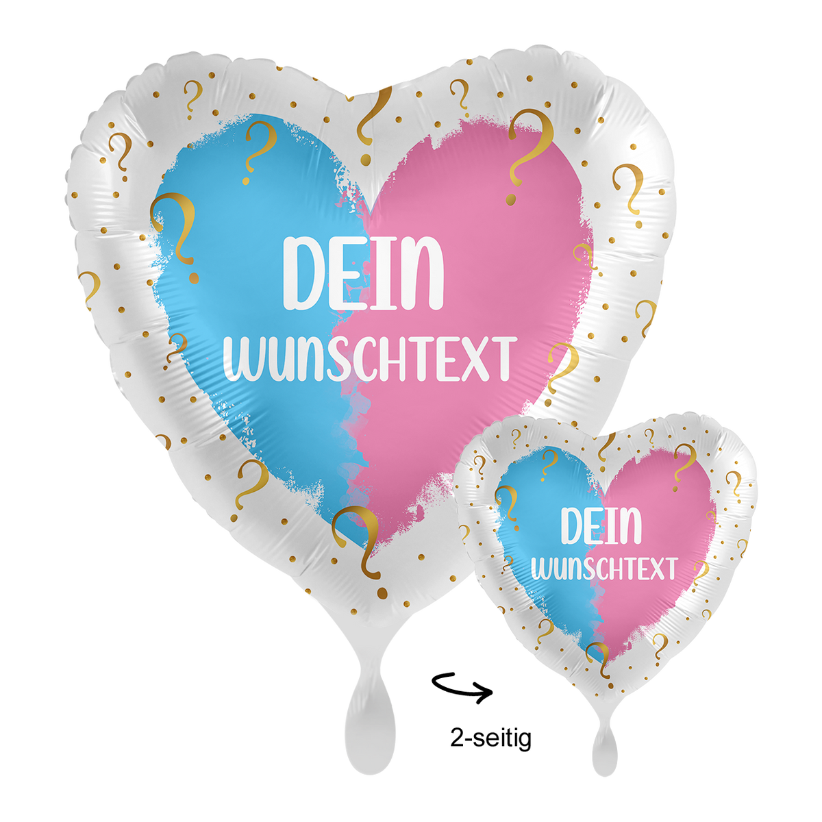1 Ballon mit Text - Gender Party