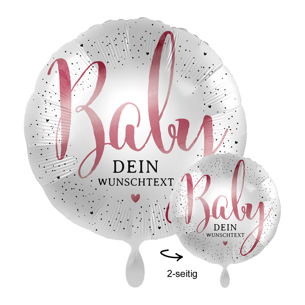 1 Ballon mit Text - Little Cute Baby Girl