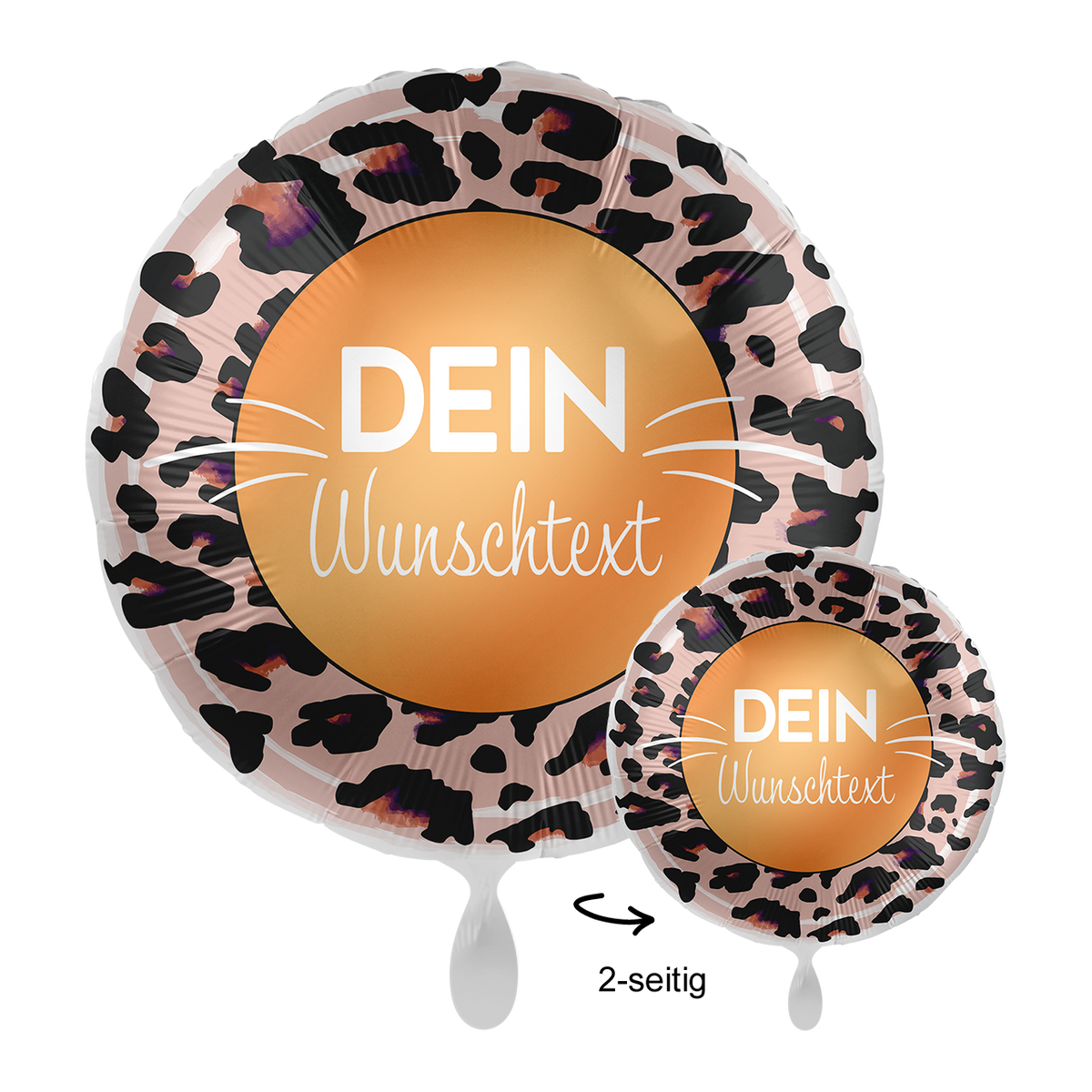 1 Ballon mit Text - Happy Birthday Du wildes Ding