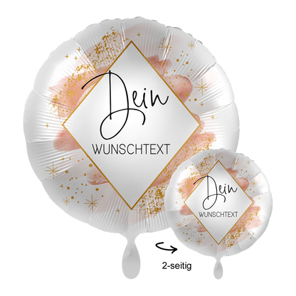 1 Ballon mit Text - Birthday Smooth Watercolour