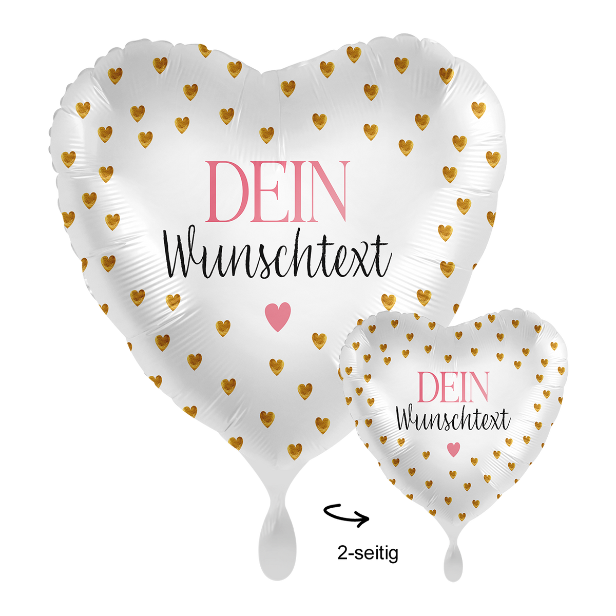 1 Ballon mit Text - Ich liebe Dich