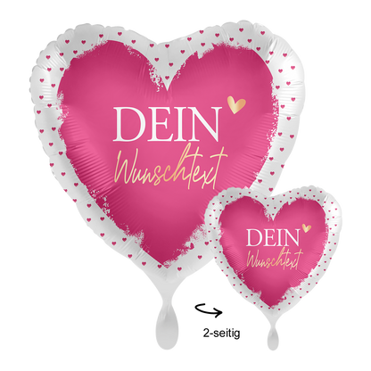 1 Ballon mit Text - With All My Heart