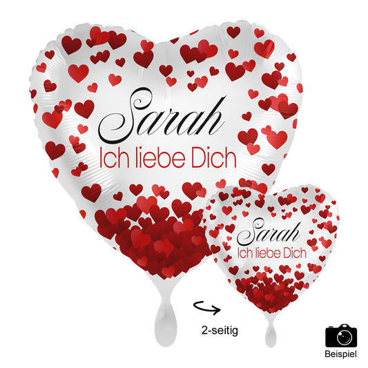 1 Ballon mit Text - I Love You