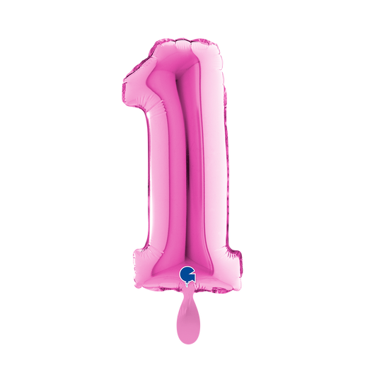 1 Ballon XS - Nummer 1 - Fuxia