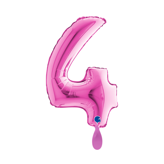 1 Ballon XS - Nummer 4 - Fuxia