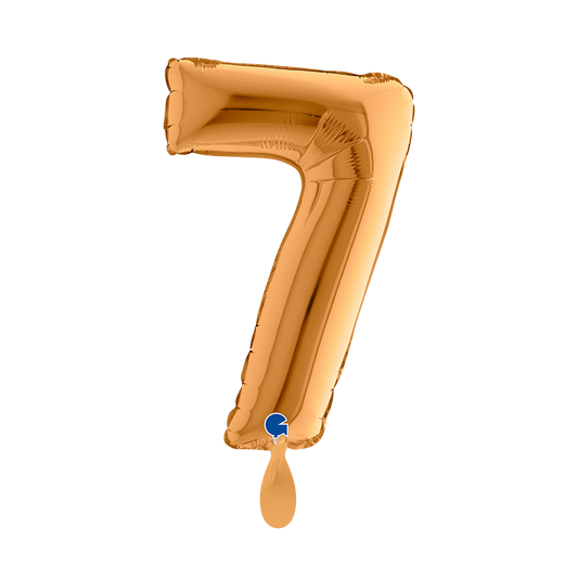 1 Ballon XS - Nummer 7 - Goud