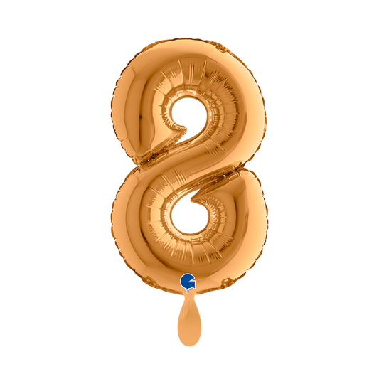 1 Ballon XS – Nummer 8 – Goud