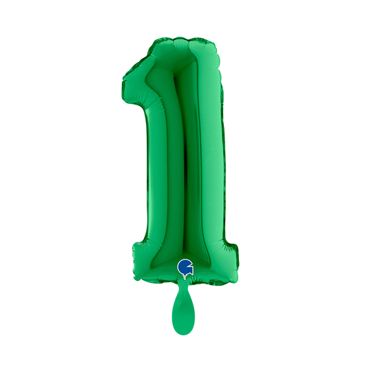 1 Ballon XS - Nummer 1 - Groen