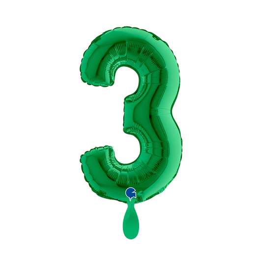 1 Ballon XS - Nummer 3 - Groen