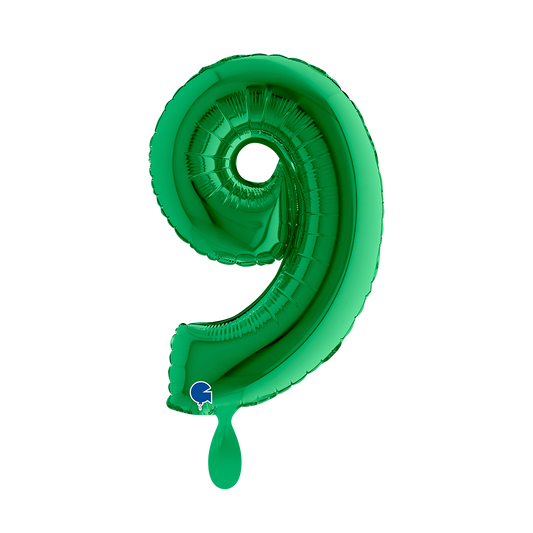 1 Ballon XS - Nummer 9 - Groen