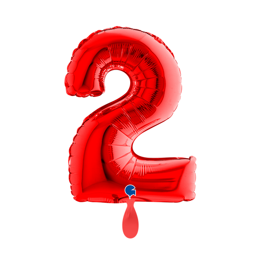 1 Ballon XS - Nummer 2 - Rood
