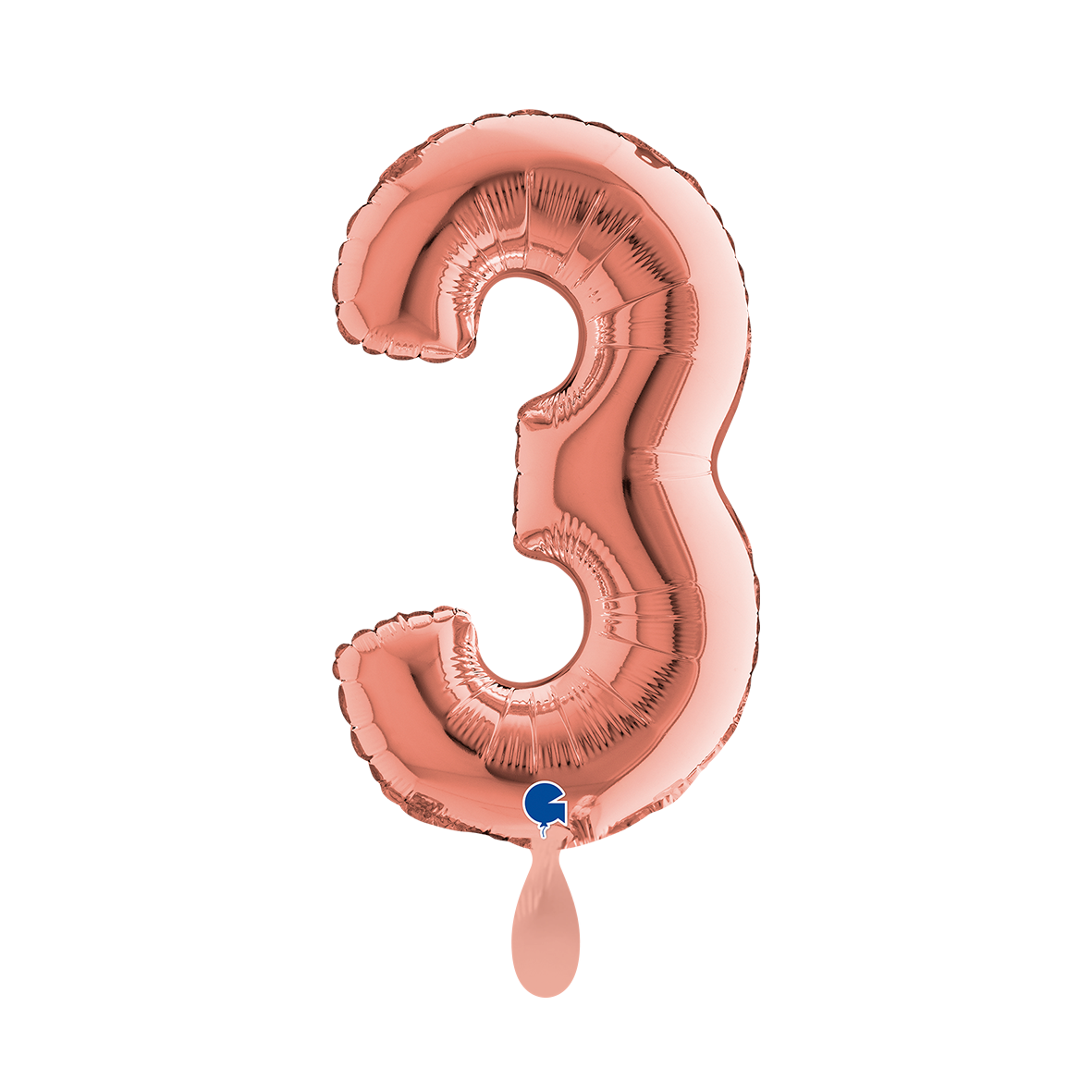 1 Ballon XS - Nummer 3 - Roségoud