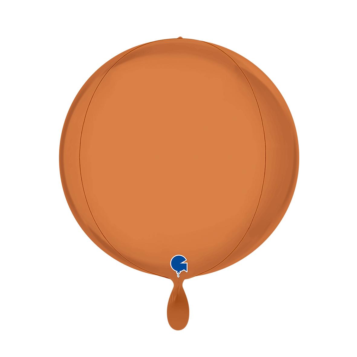 1 Ballon 4D - Globe - Satijn Caramel