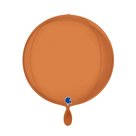 1 Ballon 4D - Globe - Satijn Caramel