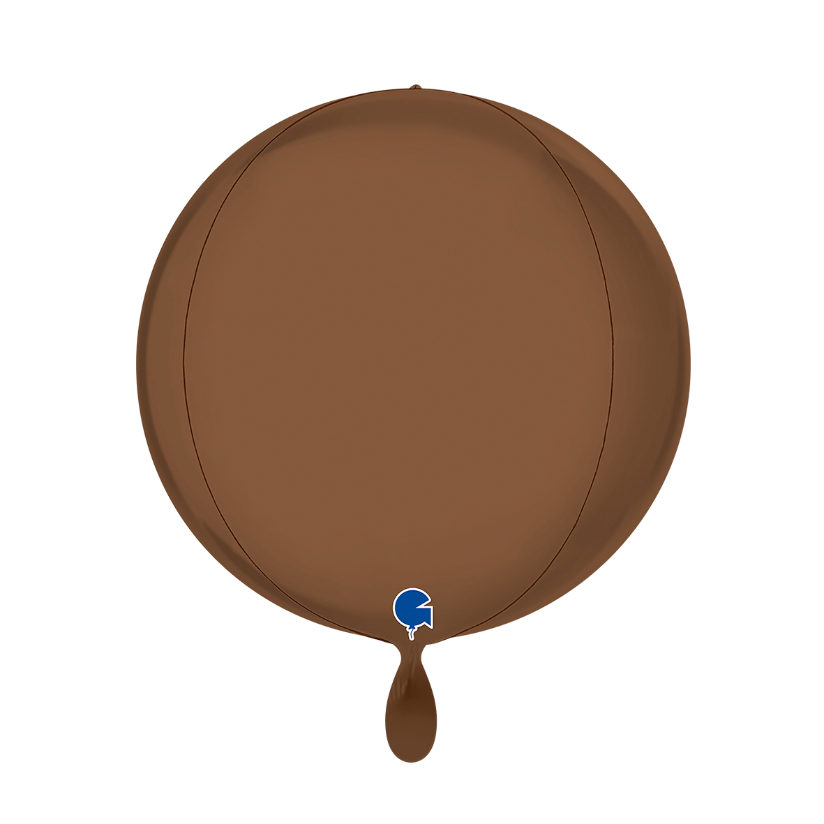 1 Ballon 4D - Globe - Satijn Chocolade