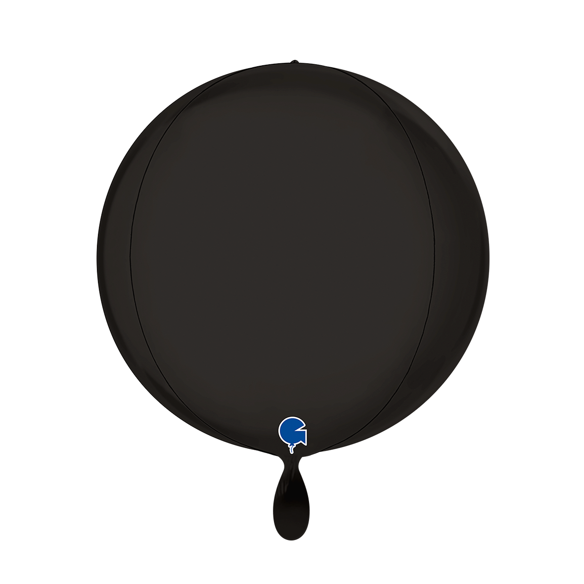1 Ballon 4D - Globe - Satijn Rook Zwart