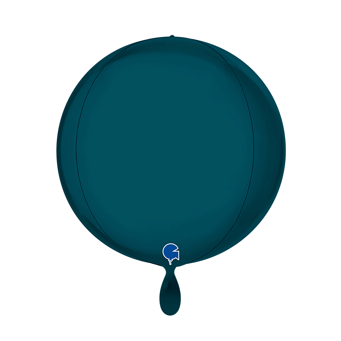 1 Ballon 4D - Globe - Satijn Petrol Blauw