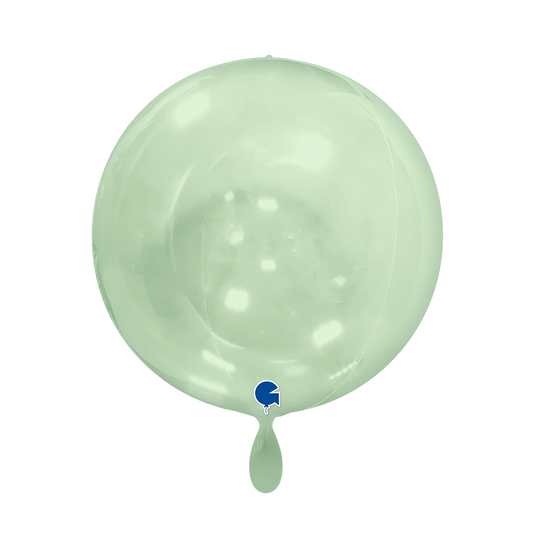 1 Ballon 4D - Globe - Transparant Groen